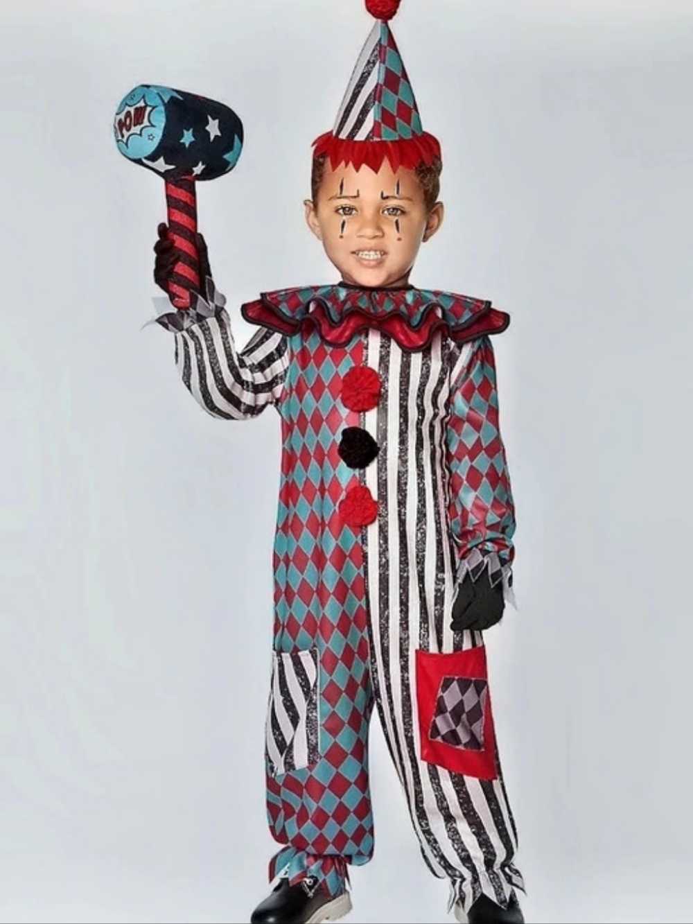Spirit Halloween Trickster Clown Toddler 2T Child Costume